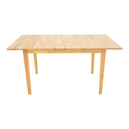 Τραπεζαρία Dallan-Country 5 Τεμ σε Φυσική Απόχρωση Rubberwood 120-150x80x74