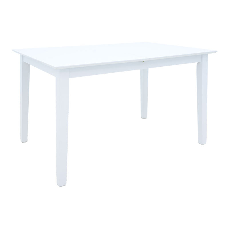 Τραπεζαρία Dallan-Mabor 5 Τεμ Λευκό Rubberwood 120-150x80x73,8