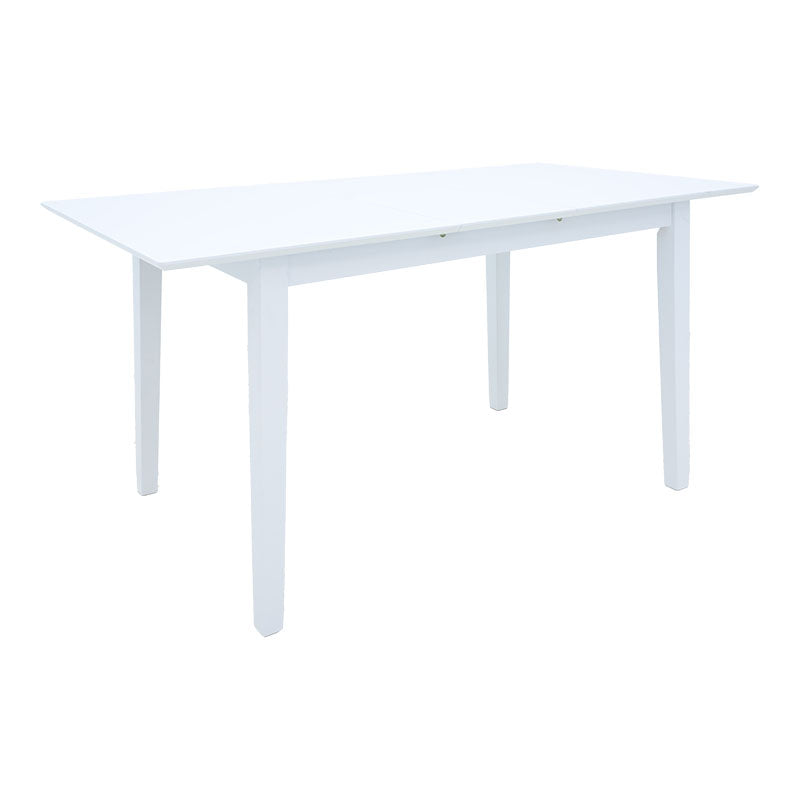 Τραπεζαρία Dallan-Mabor 5 Τεμ Λευκό Rubberwood 120-150x80x73,8