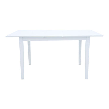 Τραπεζαρία Dallan-Mabor 5 Τεμ Λευκό Rubberwood 120-150x80x73,8