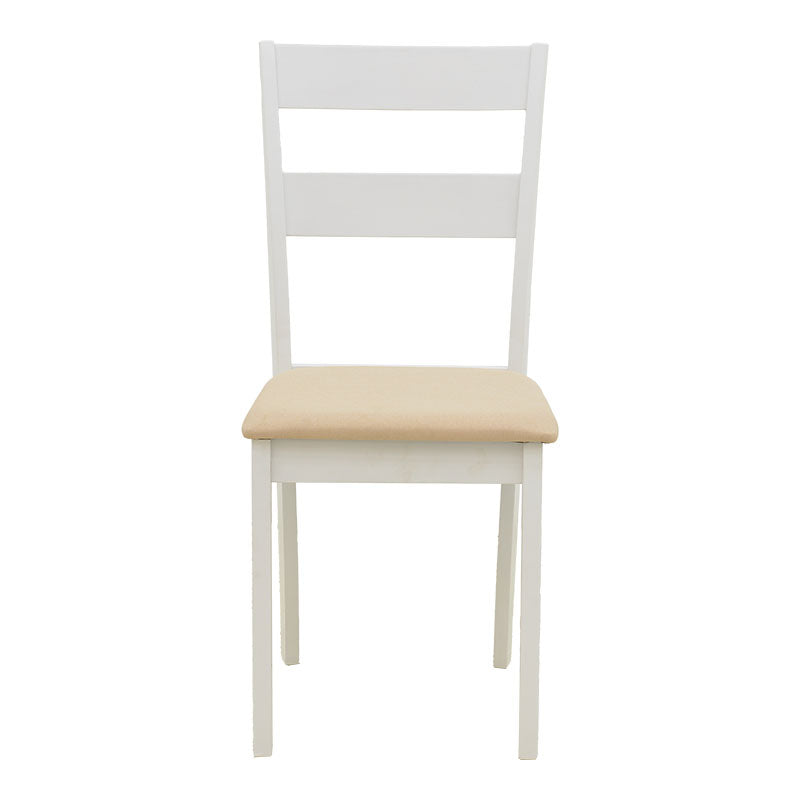 Τραπεζαρία Dallan-Mabor 7 Τεμ Λευκό Rubberwood 120-150x80x73,8
