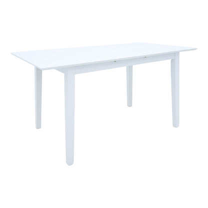 Τραπεζαρία Dallan-Mabor 7 Τεμ Λευκό Rubberwood 120-150x80x73,8