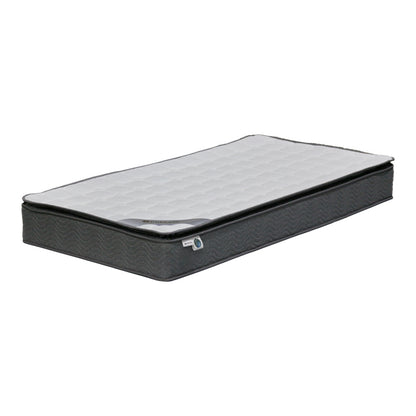 Bed with Mattress Mago-Perfecto Anthracite Fabric 100x200cm