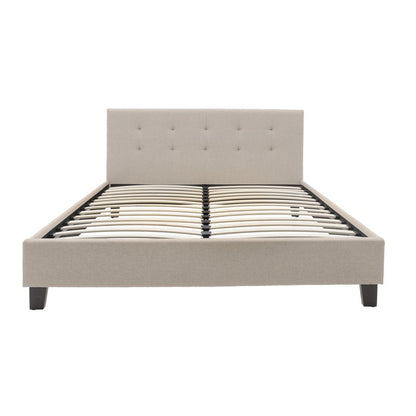 Bed with Mago-Resty Mattress Ecru Fabric 160x200cm