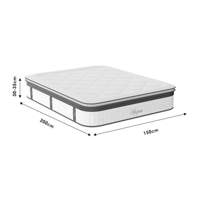 Κρεβάτι με Συρτάρι και Στρώμα Olympus-Utopia Wenge 150x200εκ