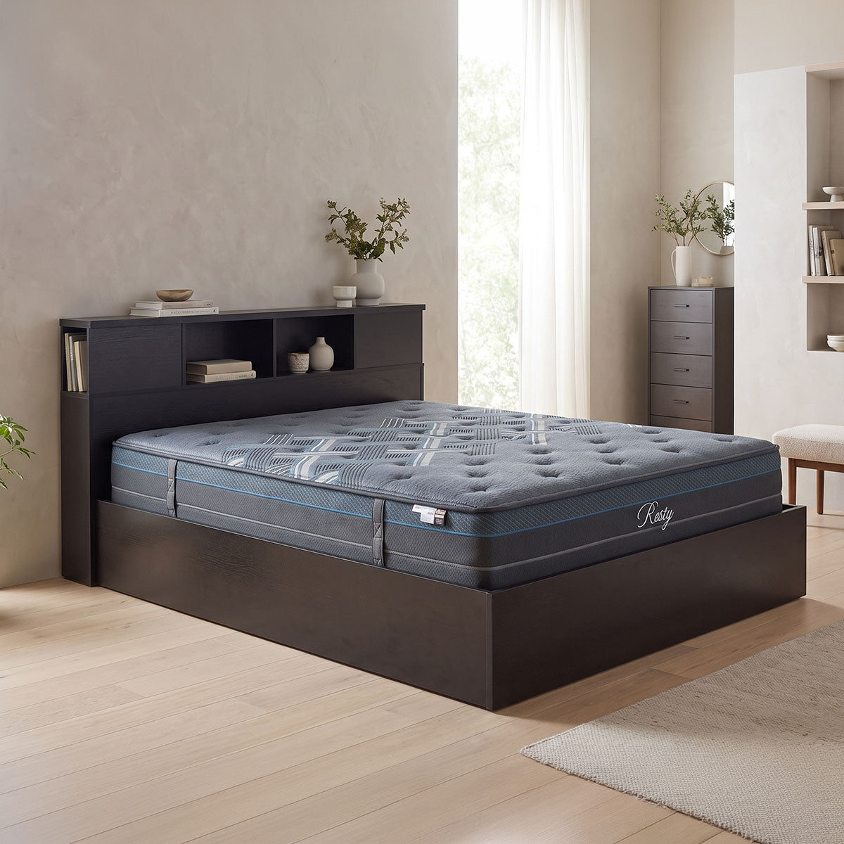 Κρεβάτι με Στρώμα Olympus-Resty Wenge 160x200εκ