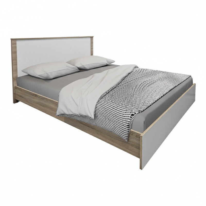 Κρεβάτι με Στρώμα Athos-Sleepy Sonoma Λευκό 160x200εκ