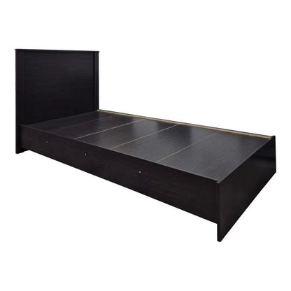 Athos Wenge Bedroom Set with Two-Door Wardrobe and Dreamer Mattress 90x190cm - 3 Piece Set