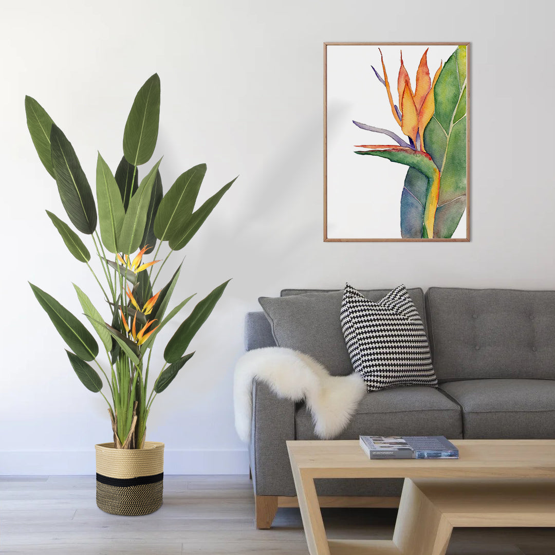 STRELITZIA REGINAE 20033 Τεχνητό Διακοσμητικό Φυτό Στρελίτσια - Πουλί του Παραδείσου Υ180cm