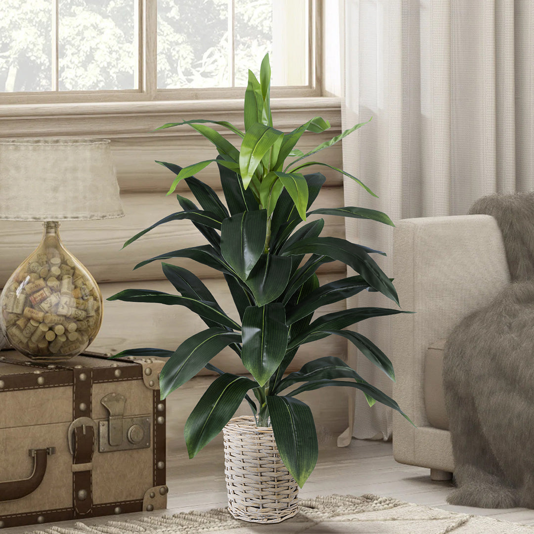 DRACAENA SILK 20042 Τεχνητό Διακοσμητικό Φυτό Δράκαινα Υ90cm