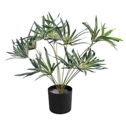 BROADLEAF LADY PALM 20059 Τεχνητό Διακοσμητικό Φυτό Πλατύφυλλος Φοίνικας Μπαμπού Υ50cm