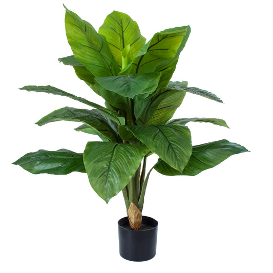 ROHDEA JAPONICA 20068 Τεχνητό Διακοσμητικό Φυτό Ιαπωνέζικη Ροδέα Υ80cm