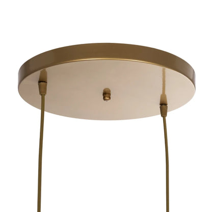 DISE 201-0056 Μοντέρνο Κρεμαστό Φωτιστικό Οροφής με Ντουί 2 x E27 AC 220-240V IP20 - Χρυσό - Μ50 x Π30 x Υ50