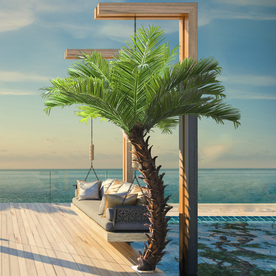 PHOENIX ROEBELENII PALM TREE 20188 Τεχνητό Διακοσμητικό Φυτό Φοινικόδεντρο Ρομπελίνι Εξωτερικού Χώρου IP68 UV Certified Protection Υ400cm