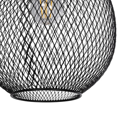 WIRE LE-201-0019 Μοντέρνο Κρεμαστό Φωτιστικό Οροφής με Ντουί 1 x E27 AC 220-240V IP20 - Μαύρο & Χρυσό - Μ25 x Π25 x Υ32