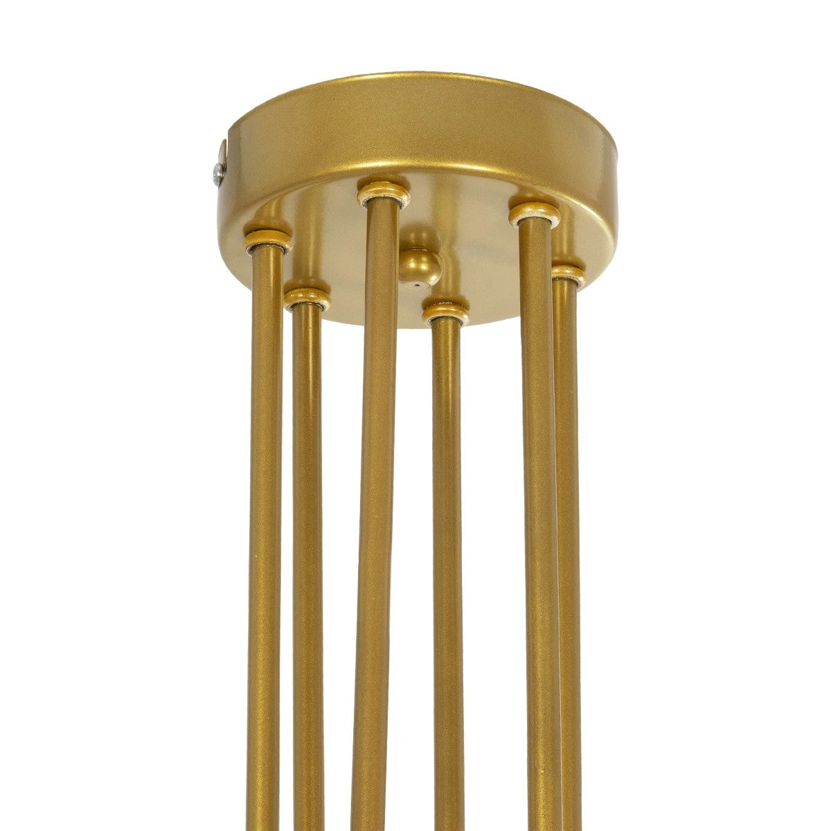 SHINY 201-0028 Vintage Φωτιστικό Οροφής Μπάλα Τρίφωτο 3 x E27 IP20 Χρυσό Μέταλλο με Λευκό Γυαλί - Μ70 x Π70 x Υ16