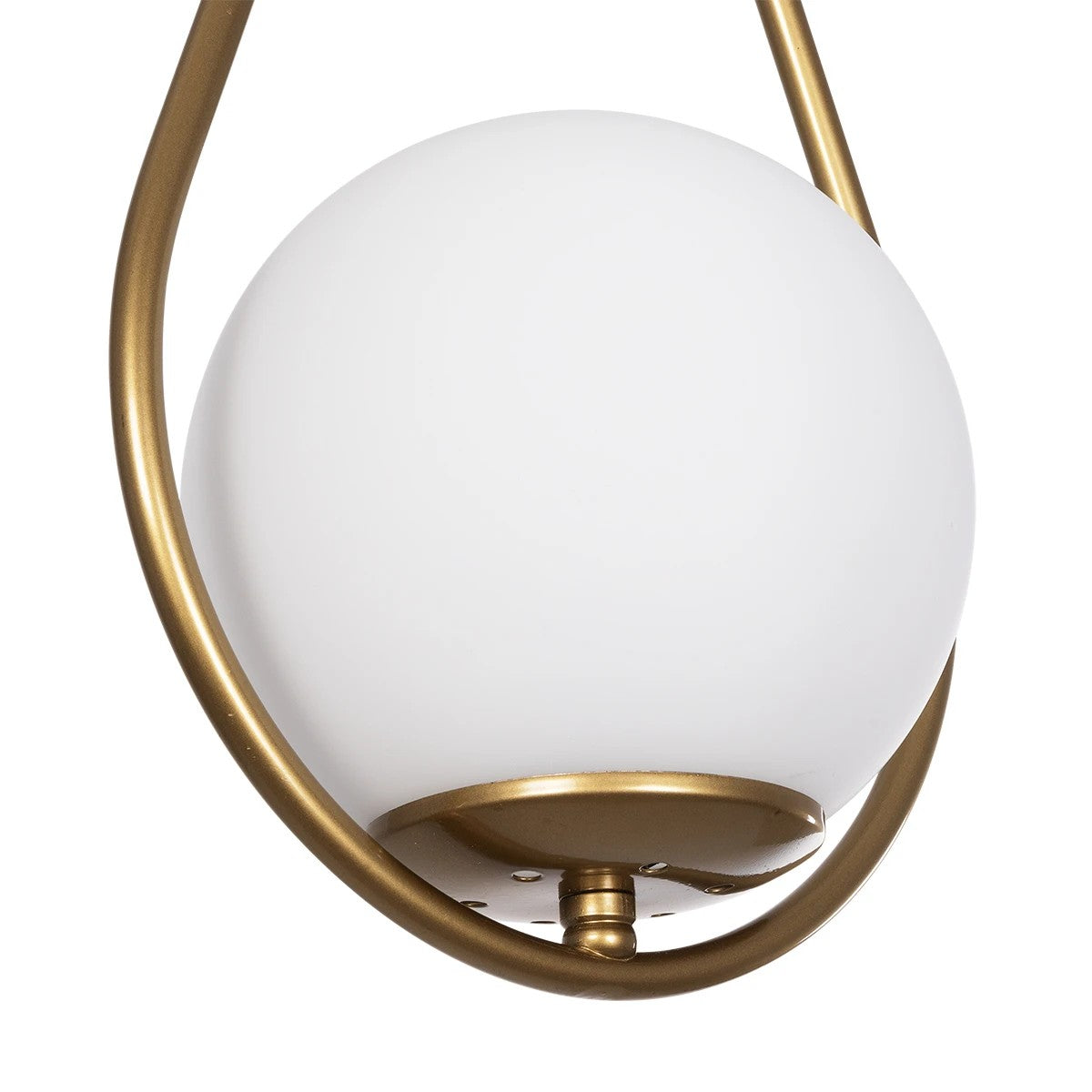 DROP 201-0034 Vintage Κρεμαστό Φωτιστικό Οροφής με Ντουί 1 x E27 AC 220-240V IP20 - Χρυσό & Λευκό - Μ20 x Π15 x Υ47