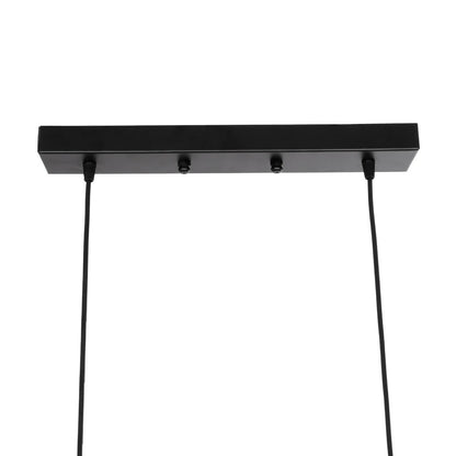 LUCANA 201-0043 Vintage Κρεμαστό Φωτιστικό Οροφής με Ντουί 2 x E27 AC 220-240V IP20 - Μαύρο & Χρυσό - Μ57 x Π25 x Υ26