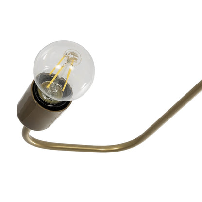 MOORNA 201-0065 Vintage Φωτιστικό Οροφής Πλέγμα Πολύφωτο 4 x E27 IP20 Χρυσό Μέταλλο - Μ97 x Π97 x Υ7