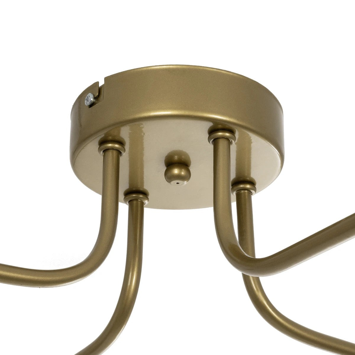 MOORNA 201-0065 Vintage Φωτιστικό Οροφής Πλέγμα Πολύφωτο 4 x E27 IP20 Χρυσό Μέταλλο - Μ97 x Π97 x Υ7