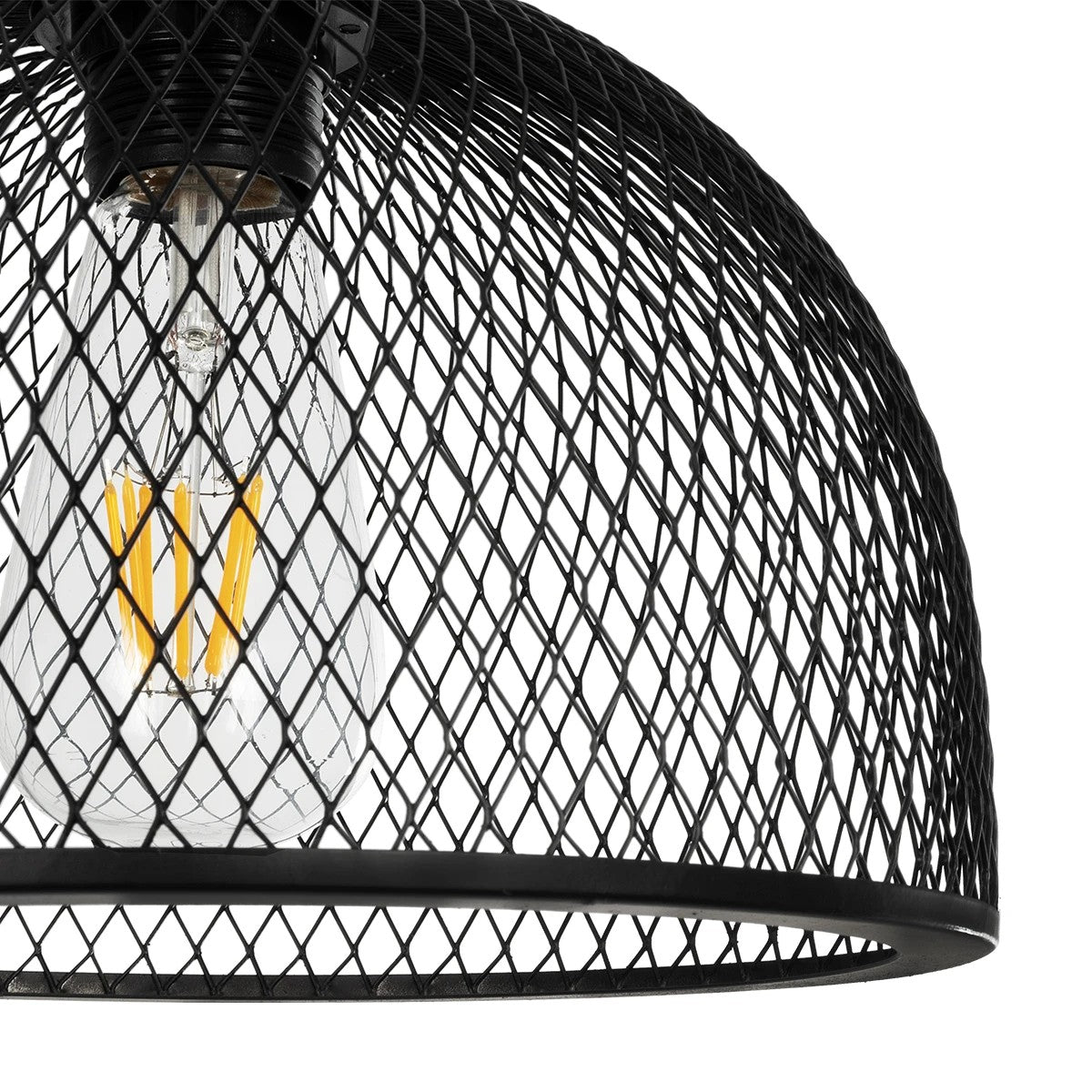 GLIND 201-0082 Vintage Κρεμαστό Φωτιστικό Οροφής με Ντουί 3 x E27 AC 220-240V IP20 - Μαύρο - Μ55 x Π25 x Υ70