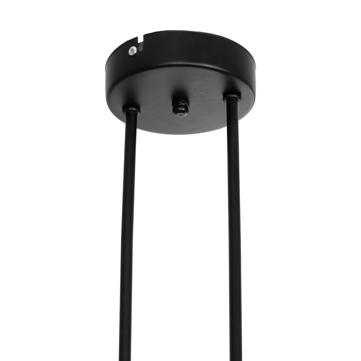 GLOSSA 201-0091 Vintage Φωτιστικό Οροφής Μπάλα Δίφωτο 2 x E27 IP20 Μαύρο Μέταλλο με Μαύρο Φιμέ Γυαλί - Μ40 x Π15 x Υ17