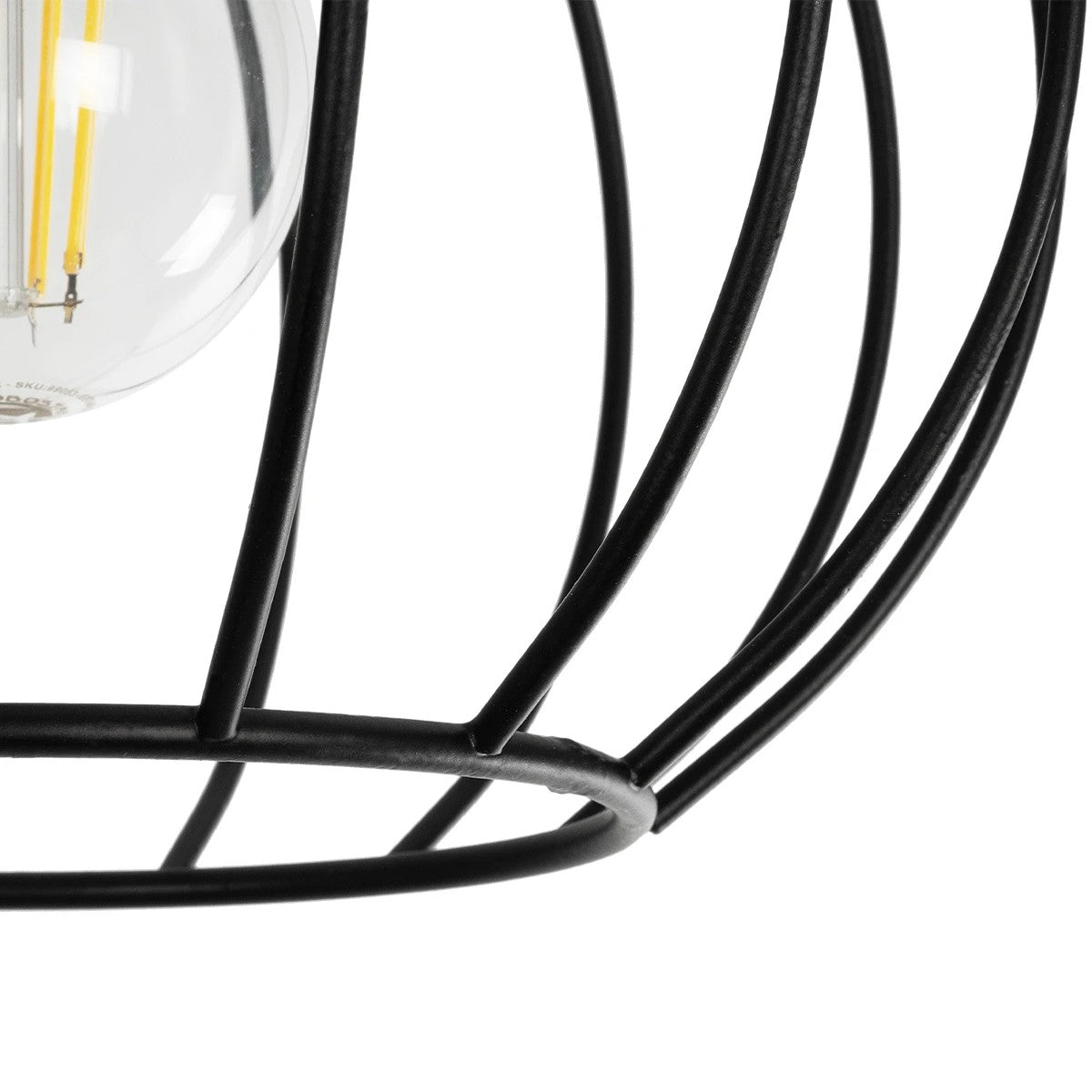 BITUIN 201-0116 Μοντέρνο Φωτιστικό Οροφής με Ντουί 1 x E27 AC 220-240V IP20 - Μαύρο - Μ21 x Π21 x Υ18