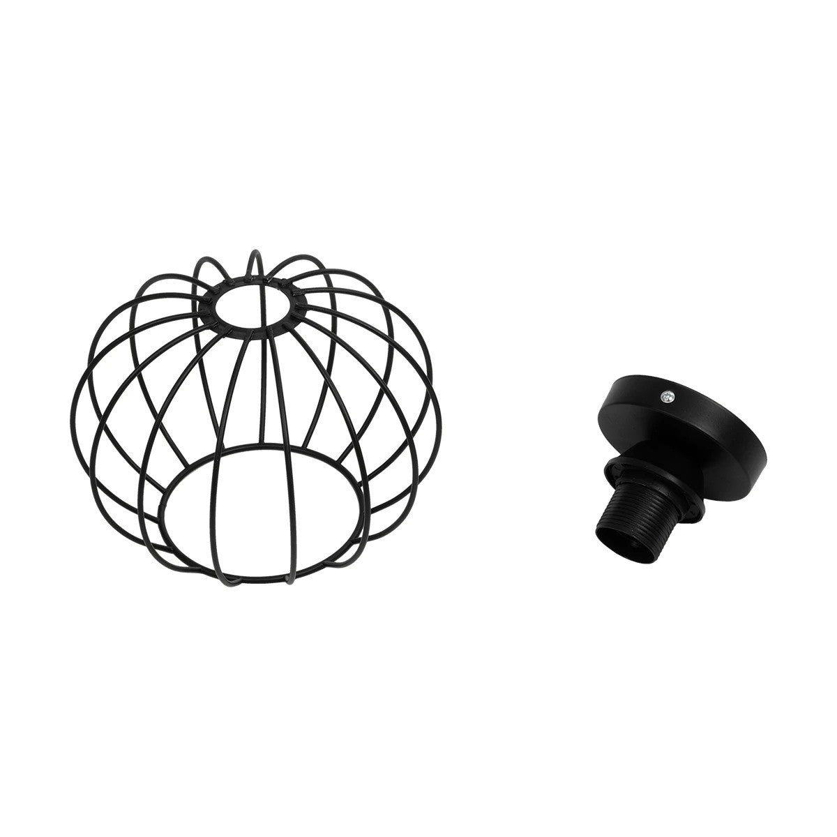 BITUIN 201-0116 Μοντέρνο Φωτιστικό Οροφής με Ντουί 1 x E27 AC 220-240V IP20 - Μαύρο - Μ21 x Π21 x Υ18