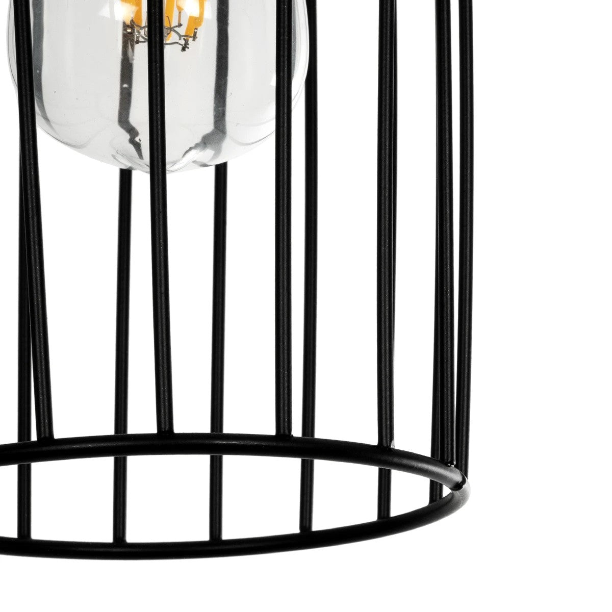 LAVERA 201-0124 Vintage Κρεμαστό Φωτιστικό Οροφής με Ντουί 1 x E27 AC 220-240V IP20 - Μπρονζέ & Μαύρο - Μ14 x Π14 x Υ44