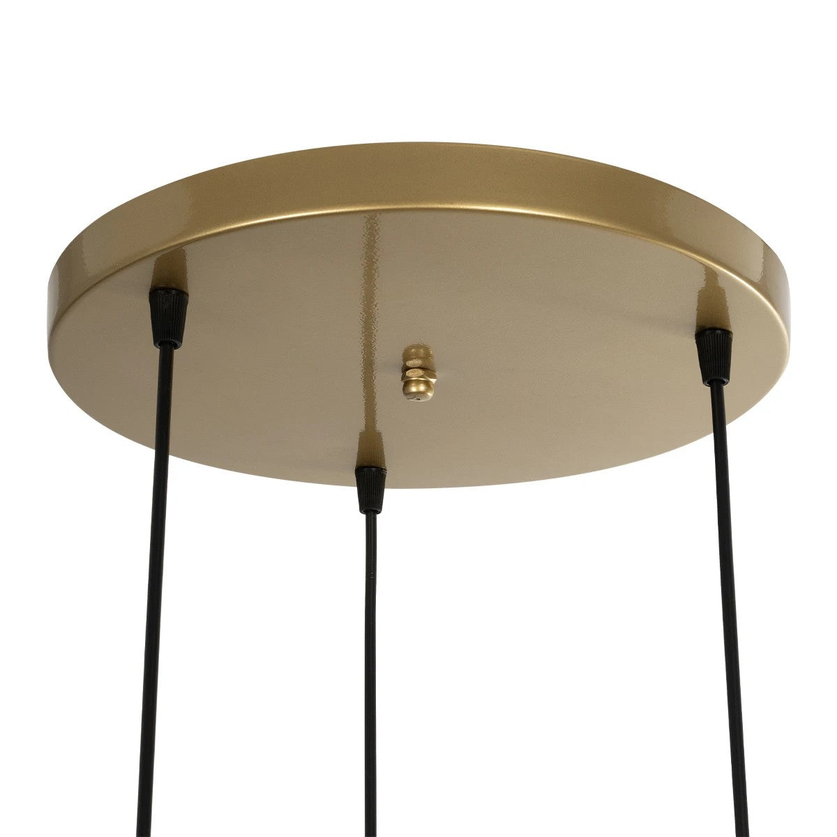 FLIXIO 201-0126 Vintage Κρεμαστό Φωτιστικό Οροφής με Ντουί 3 x E27 AC 220-240V IP20 - Χρυσό - Μ40 x Π40 x Υ70