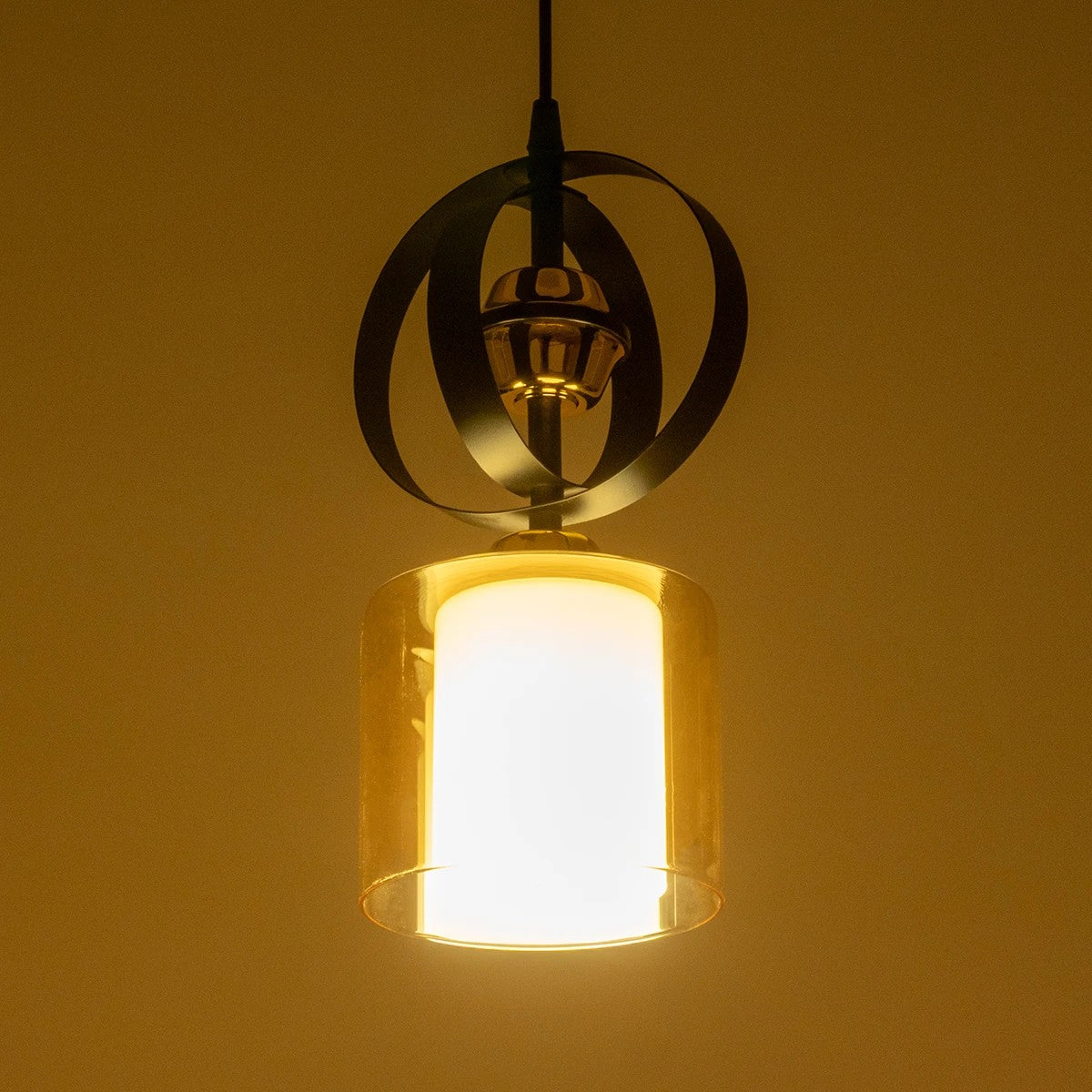 ZENIA 201-0134 Vintage Κρεμαστό Φωτιστικό Οροφής με Ντουί 1 x E27 AC 220-240V IP20 - Μαύρο - Μ16 x Π16 x Υ70