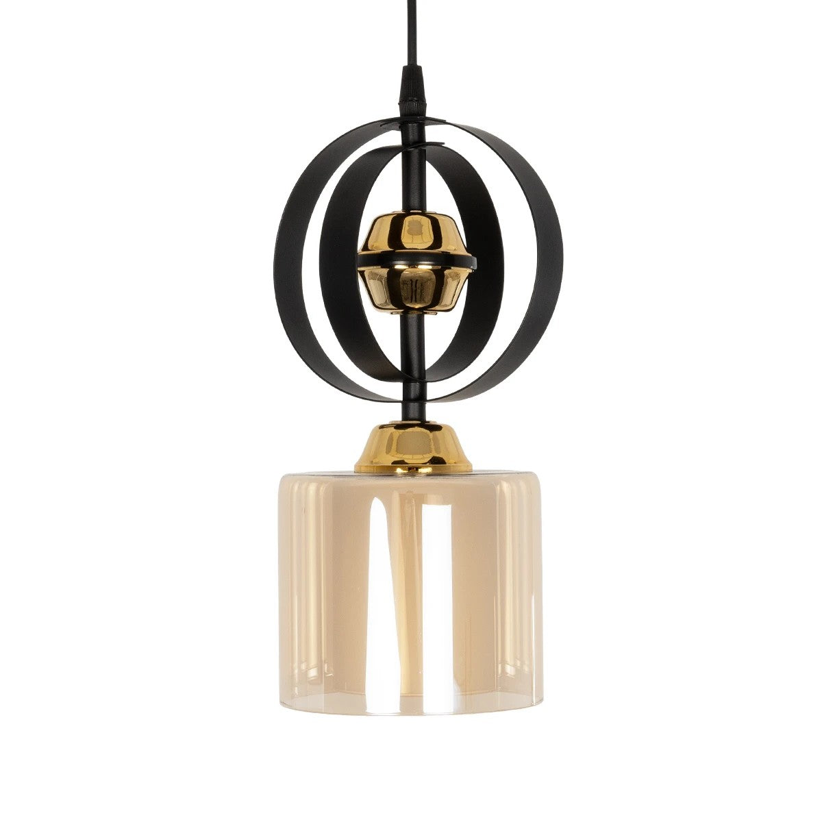 ZENIA 201-0134 Vintage Κρεμαστό Φωτιστικό Οροφής με Ντουί 1 x E27 AC 220-240V IP20 - Μαύρο - Μ16 x Π16 x Υ70