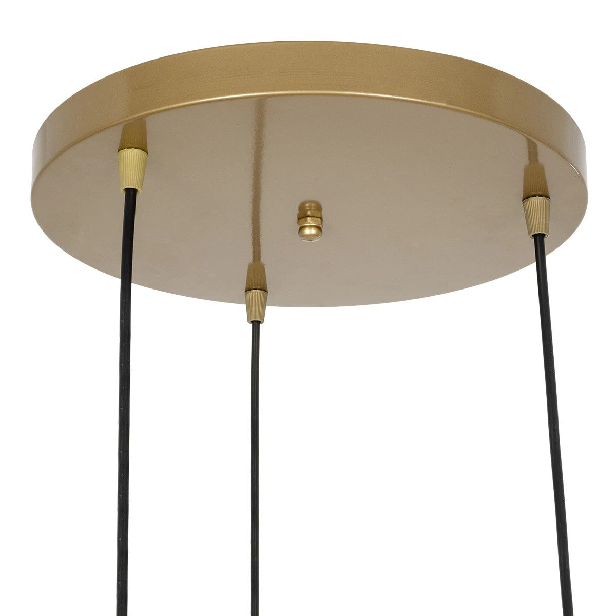 FLIXIO 201-0138 Vintage Κρεμαστό Φωτιστικό Οροφής με Ντουί 3 x E27 AC 220-240V IP20 - Χρυσό - Μ30 x Π30 x Υ70
