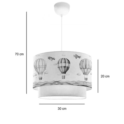 Παιδικό Φωτιστικό Οροφής Balon σε Κρέμα Απόχρωση Φ30x20