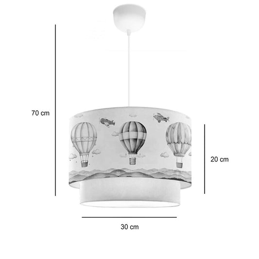 Παιδικό Φωτιστικό Οροφής Balon σε Κρέμα Απόχρωση Φ30x20