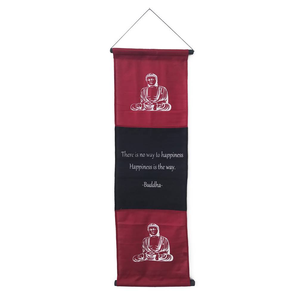 Διακοσμητικό Τοίχου Καδράκι με Όμορφα Χρώματα Σκούρο Καφετί Κόκκινο 37x119εκ