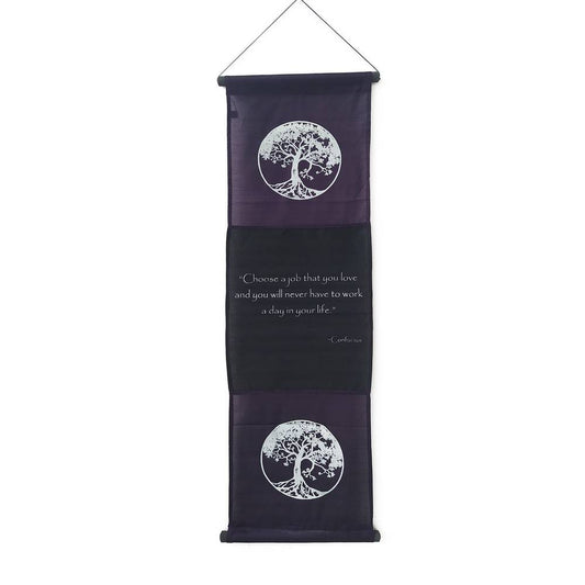 Διακοσμητικό Τοίχου Καδράκι με Όμορφα Χρώματα και Μοντέρνα Σχέδια Μωβ 37x119εκ