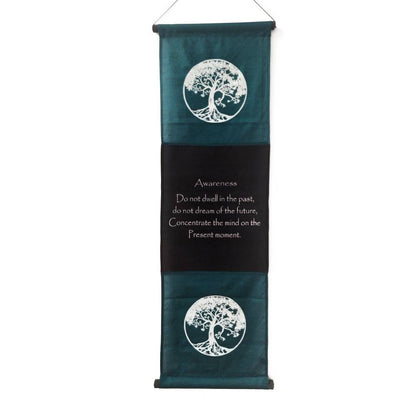 Διακοσμητικό Τοίχου Καδράκι με Όμορφα Χρώματα και Μοντέρνα Σχέδια Τυρκουάζ 37x119εκ