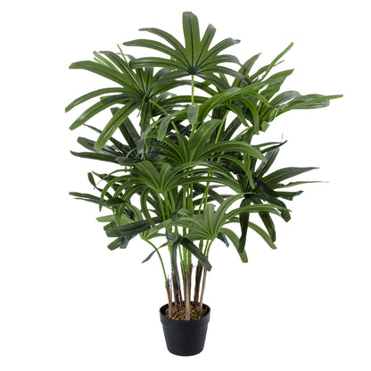 BROADLEAF LADY PALM TREE 20386 Τεχνητό Διακοσμητικό Φυτό Πλατύφυλλος Φοίνικας Μπαμπού Υ120cm