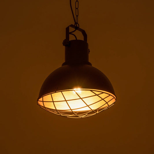 SIERRA 203-0011 Vintage Κρεμαστό Φωτιστικό Οροφής με Ντουί 1 x E27 AC 220-240V IP20 - Μαύρο & Χρυσό - Μ30 x Π30 x Υ40