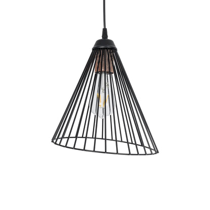 ARCWIRE LE-203-0015 Μοντέρνο Κρεμαστό Φωτιστικό Οροφής με Ντουί 1 x E27 AC 220-240V IP20 - Μαύρο - Μ25 x Π25 x Υ30