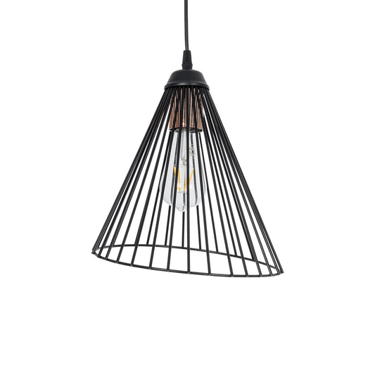 ARCWIRE LE-203-0015 Μοντέρνο Κρεμαστό Φωτιστικό Οροφής με Ντουί 1 x E27 AC 220-240V IP20 - Μαύρο - Μ25 x Π25 x Υ30