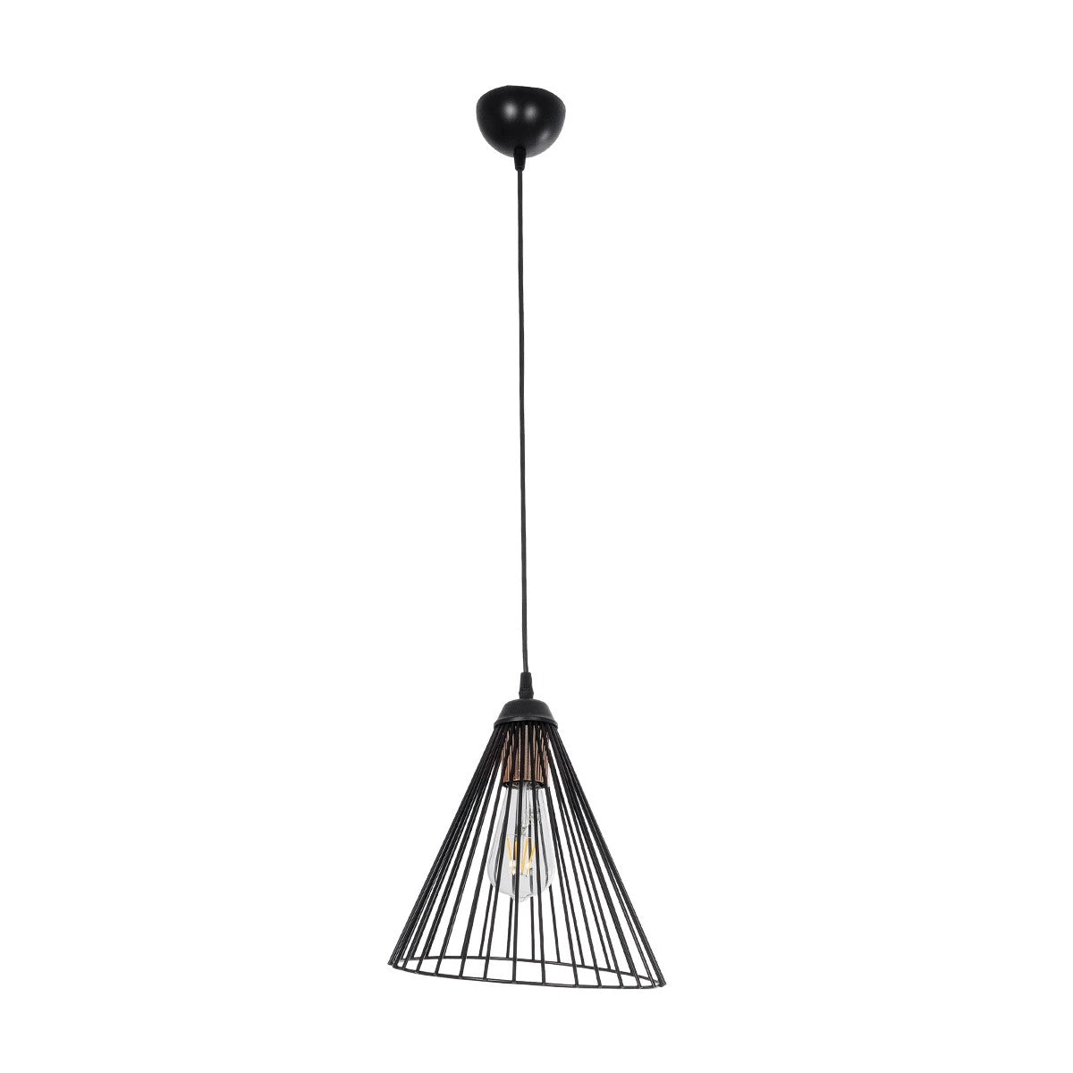 ARCWIRE LE-203-0015 Μοντέρνο Κρεμαστό Φωτιστικό Οροφής με Ντουί 1 x E27 AC 220-240V IP20 - Μαύρο - Μ25 x Π25 x Υ30