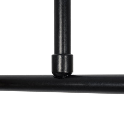 LATTICE 203-0017 Μοντέρνο Φωτιστικό Οροφής Ράγα Πολύφωτο 6 x E27 IP20 Μαύρο & Μπρούτζινο Μέταλλο με Μελί Γυαλί - Μ120 x Π35 x Υ61cm