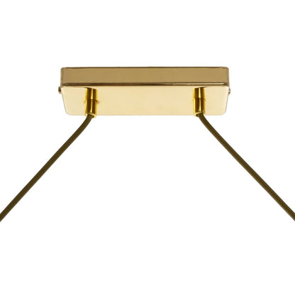 LATTICE 203-0019 Μοντέρνο Φωτιστικό Οροφής Ράγα Πολύφωτο 4 x E27 IP20 Χρυσό Μέταλλο με Μελί Γυαλί - Μ78 x Π35 x Υ62cm