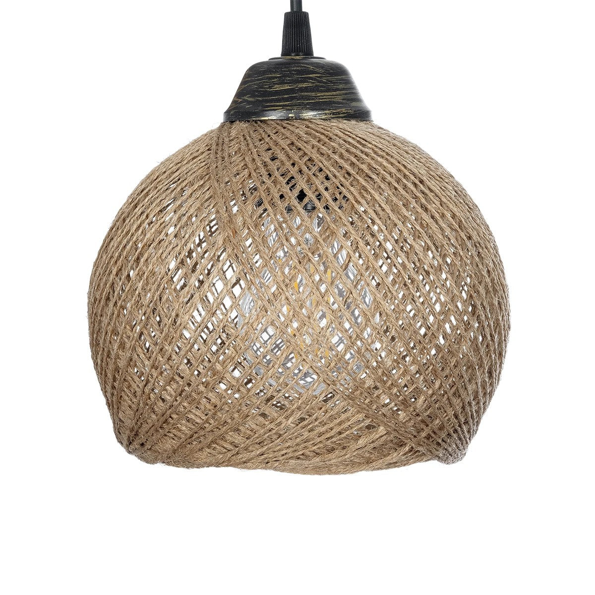 YASAM 203-0025 Vintage Κρεμαστό Φωτιστικό Οροφής με Ντουί 3 x E27 AC 220-240V IP20 - Καφέ - Μ42 x Π42 x Υ54