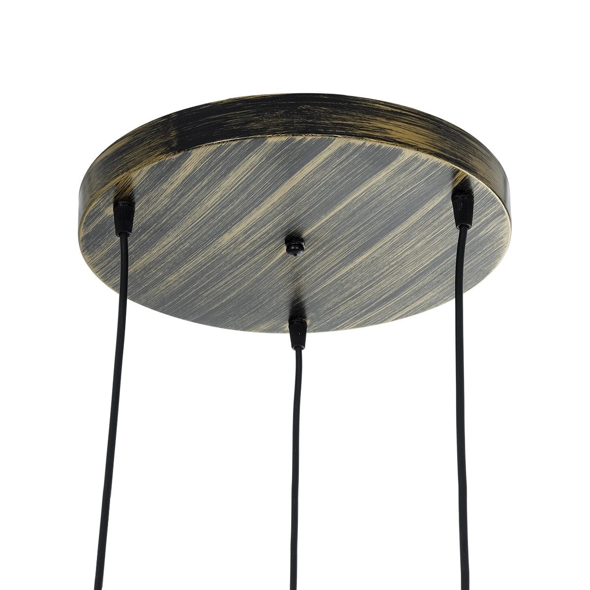 YASAM 203-0025 Vintage Κρεμαστό Φωτιστικό Οροφής με Ντουί 3 x E27 AC 220-240V IP20 - Καφέ - Μ42 x Π42 x Υ54