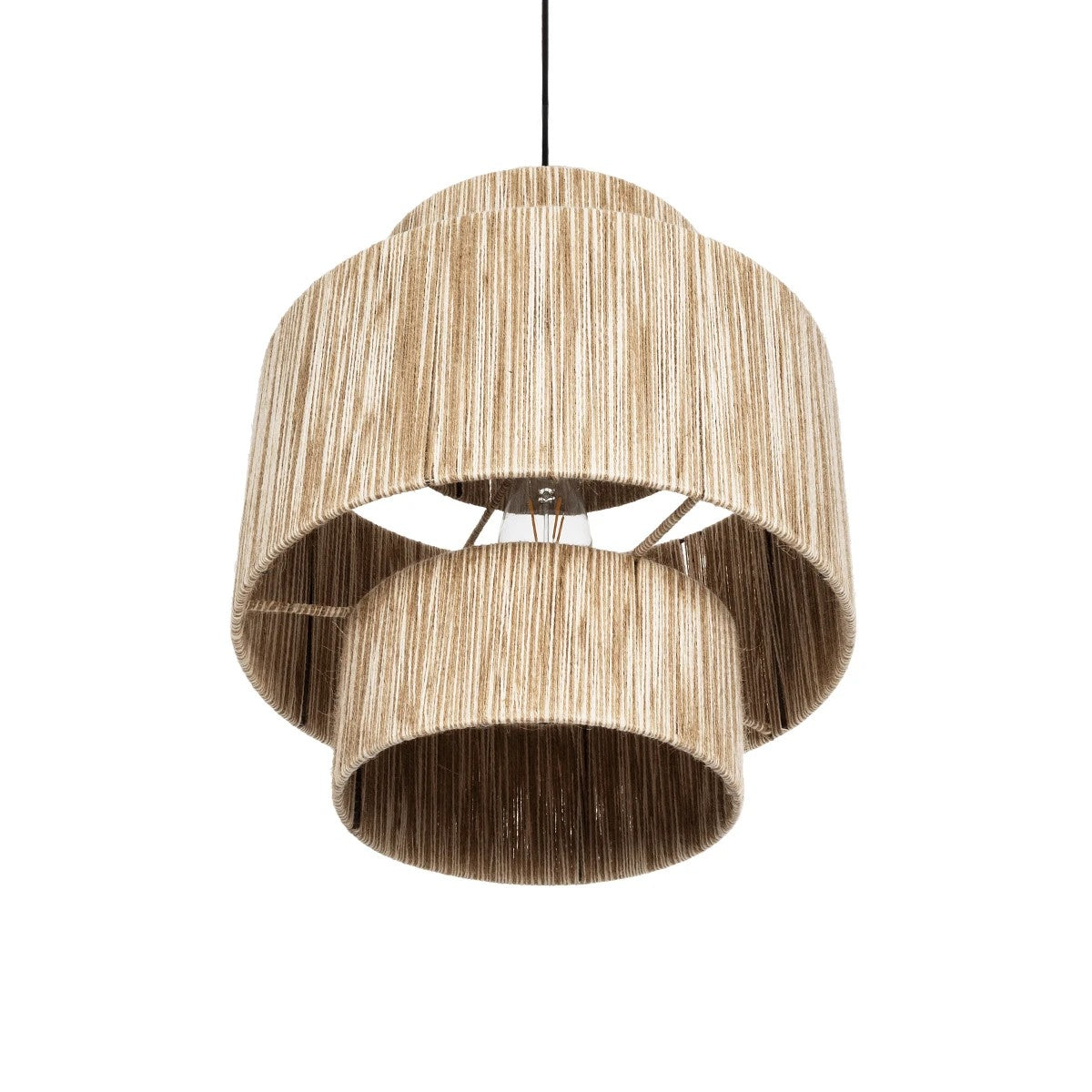 SALTO 203-0037 Boho Κρεμαστό Φωτιστικό Οροφής με Ντουί 1 x E27 AC 220-240V IP20 - Μπεζ - M40 x Π40 x Υ42