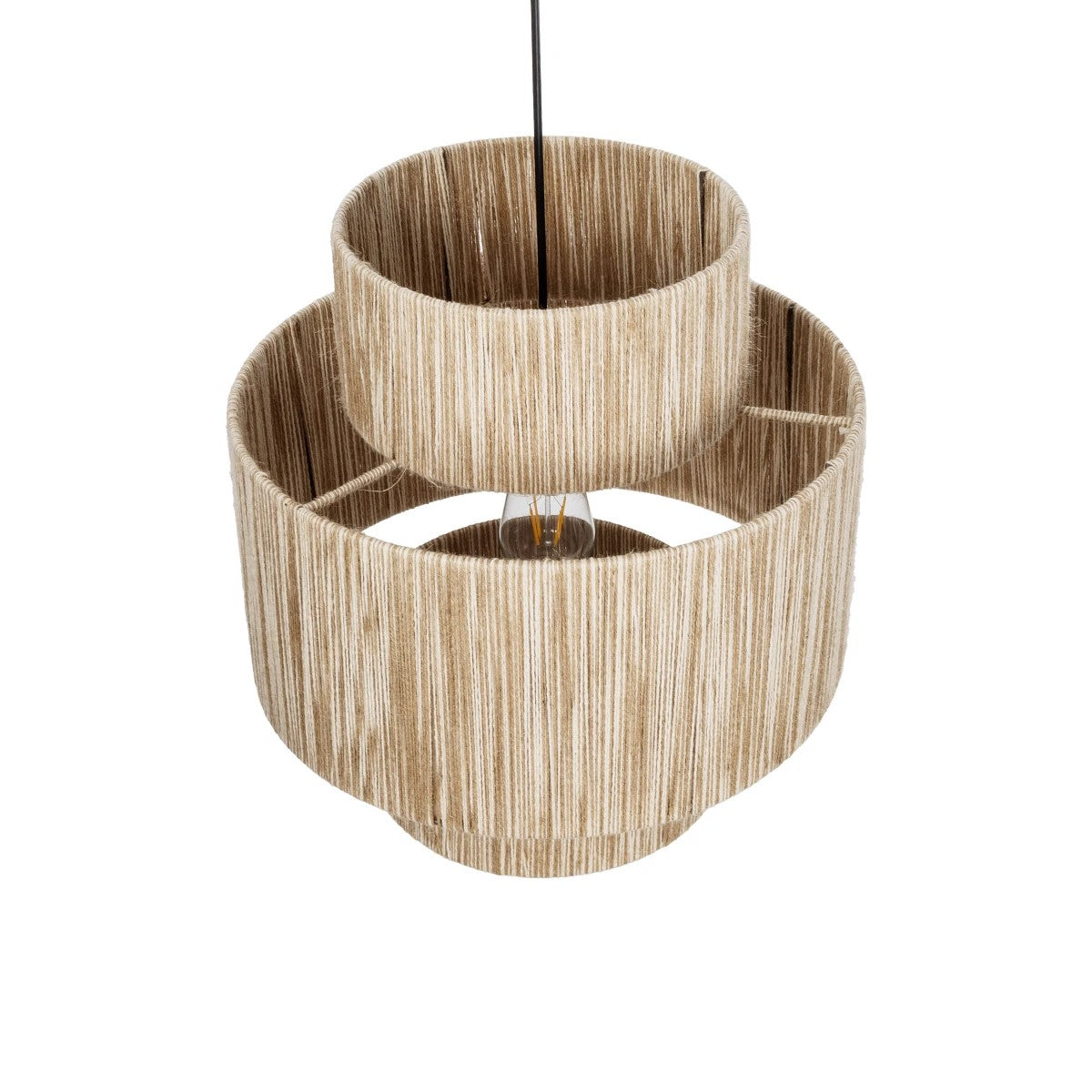 SALTO 203-0037 Boho Κρεμαστό Φωτιστικό Οροφής με Ντουί 1 x E27 AC 220-240V IP20 - Μπεζ - M40 x Π40 x Υ42