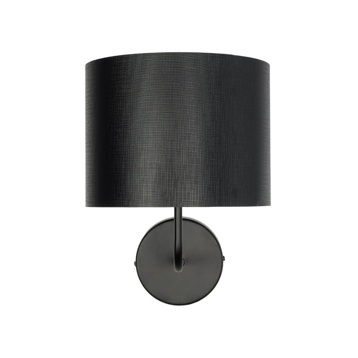 RALPH 203-0038 Vintage Επιτοίχιο Φωτιστικό Απλίκα Μονόφωτο 1 x E27 IP20 Μαύρο Μέταλλο με Μαύρο Ύφασμα - Μ22 x Π26 x Υ29cm